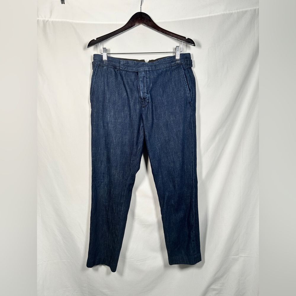 Polo Ralph Lauren Navy Heritage Inspired Pants adjustable tabs 36x30 - Picture 3 of 15
